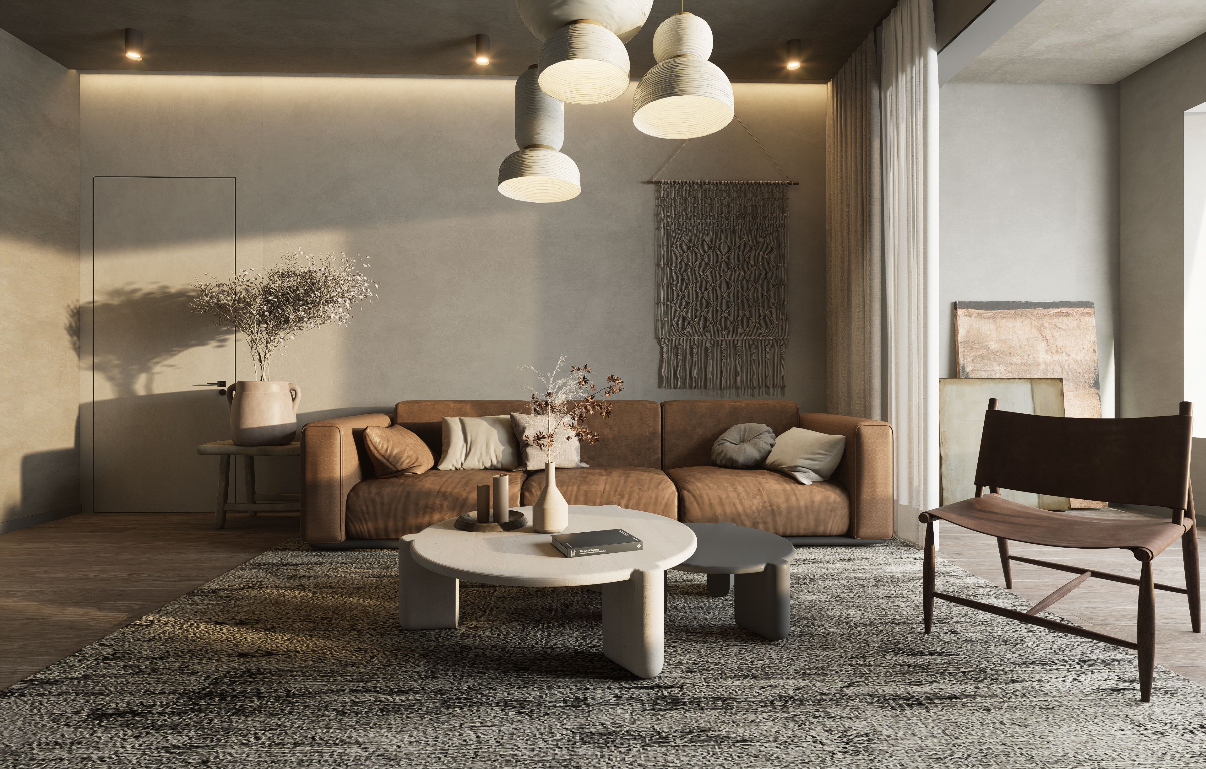 Minimal luxury living room interior design